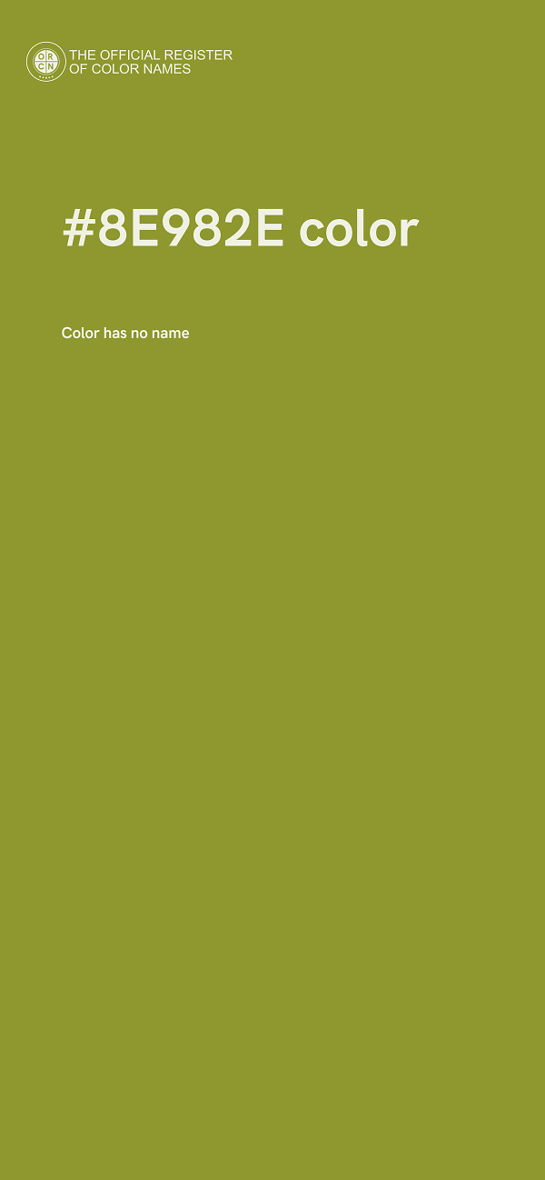 #8E982E color image