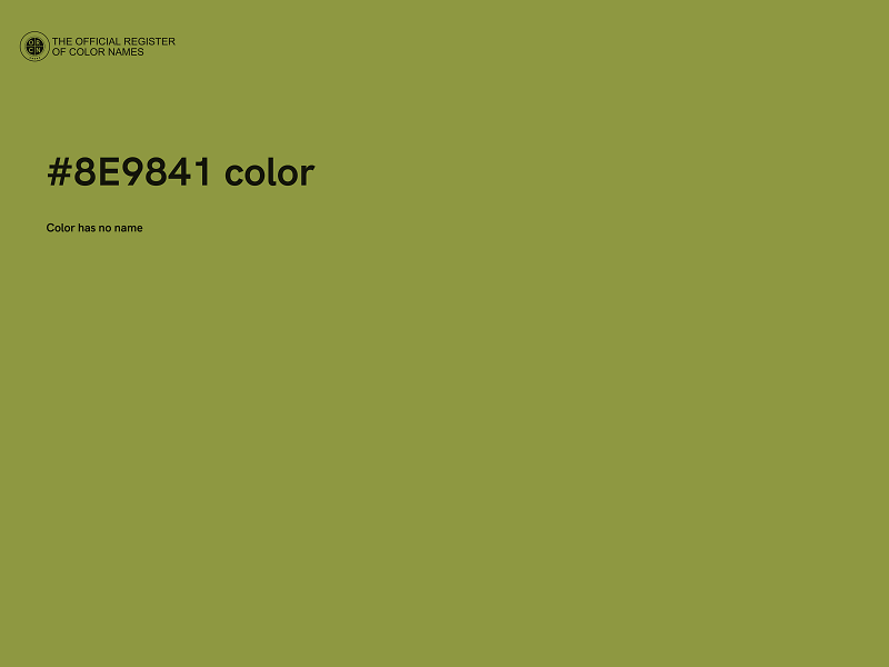 #8E9841 color image