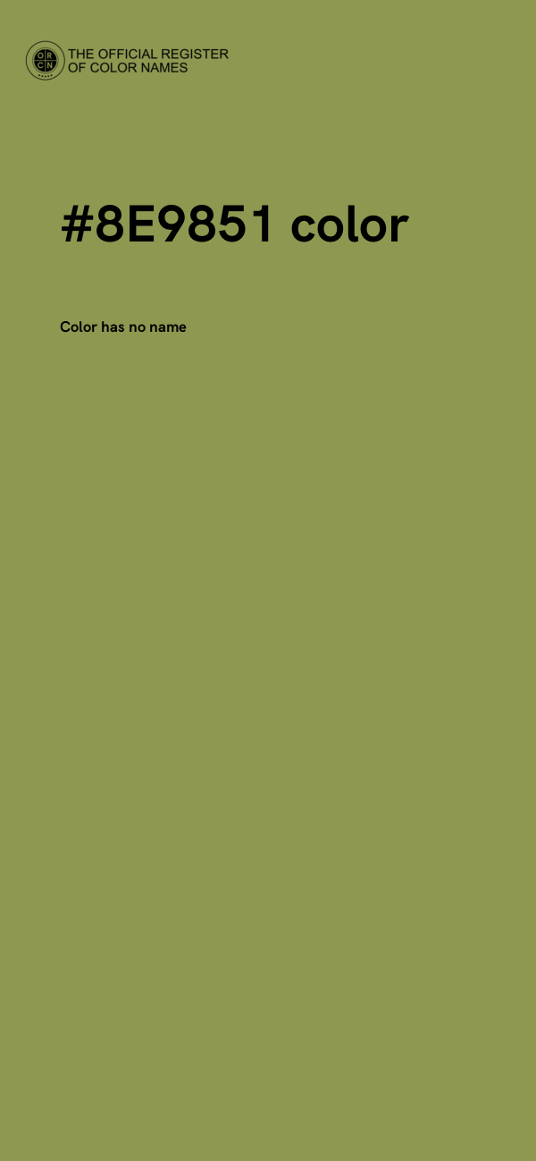 #8E9851 color image