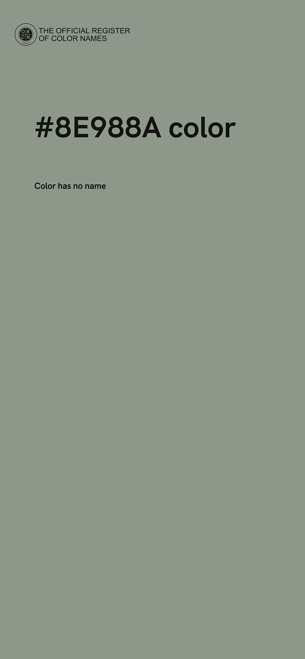 #8E988A color image