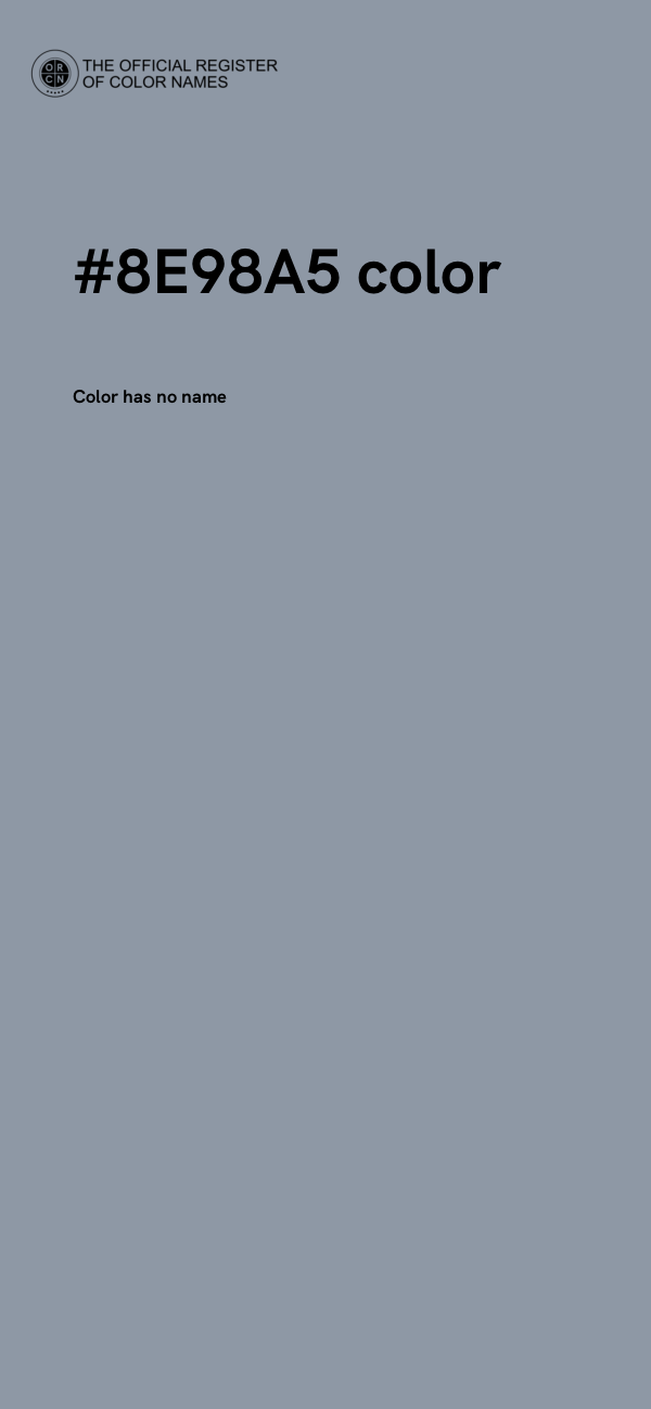 #8E98A5 color image