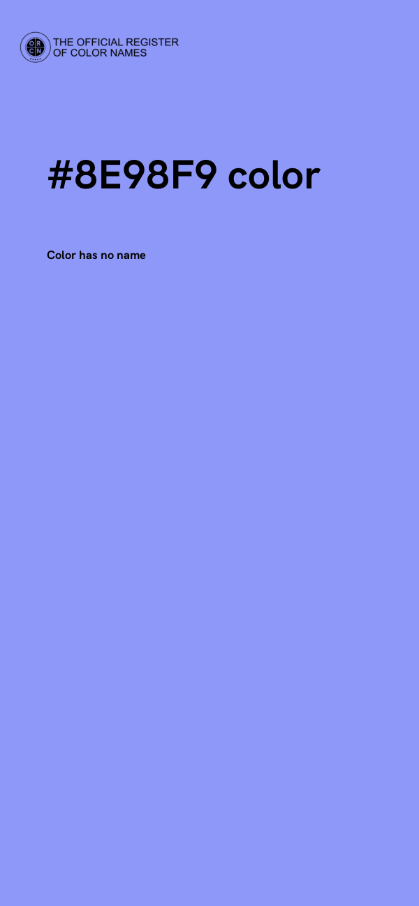 #8E98F9 color image