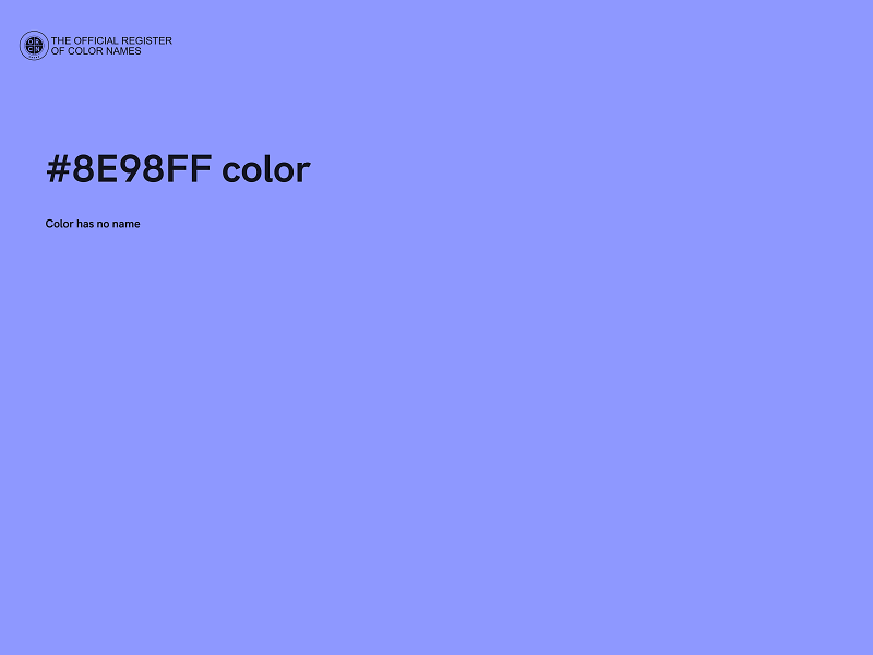 #8E98FF color image