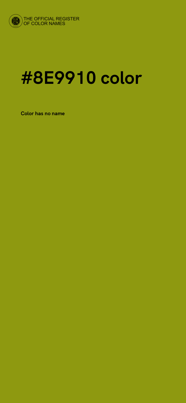 #8E9910 color image