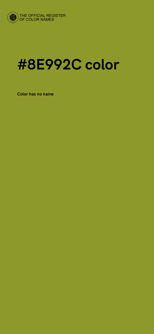 #8E992C color image