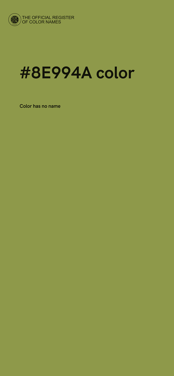 #8E994A color image