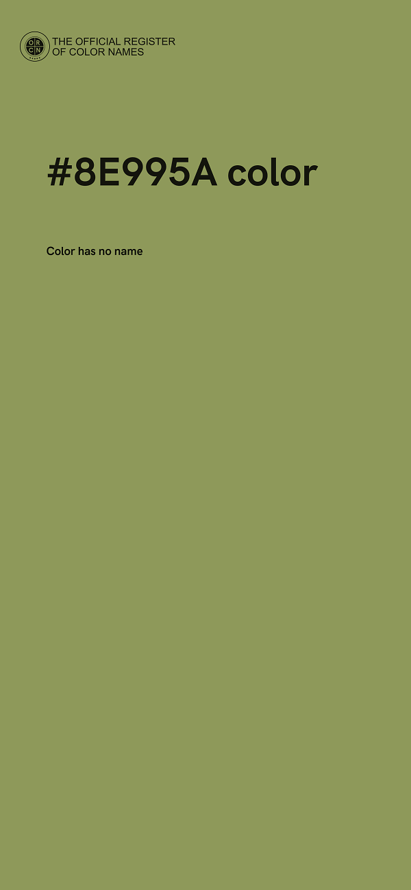#8E995A color image