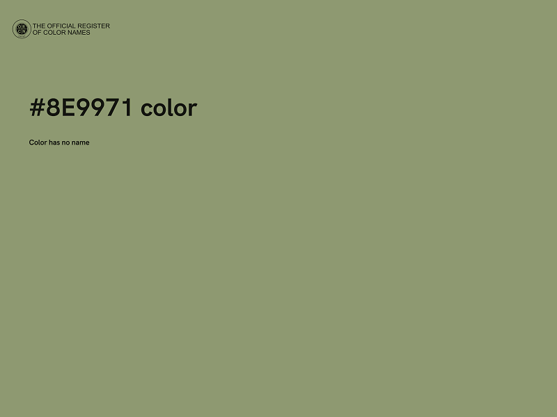 #8E9971 color image