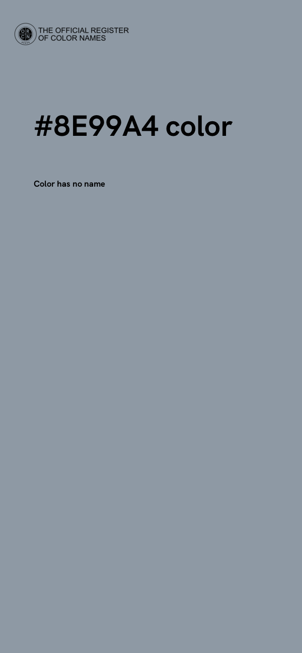 #8E99A4 color image