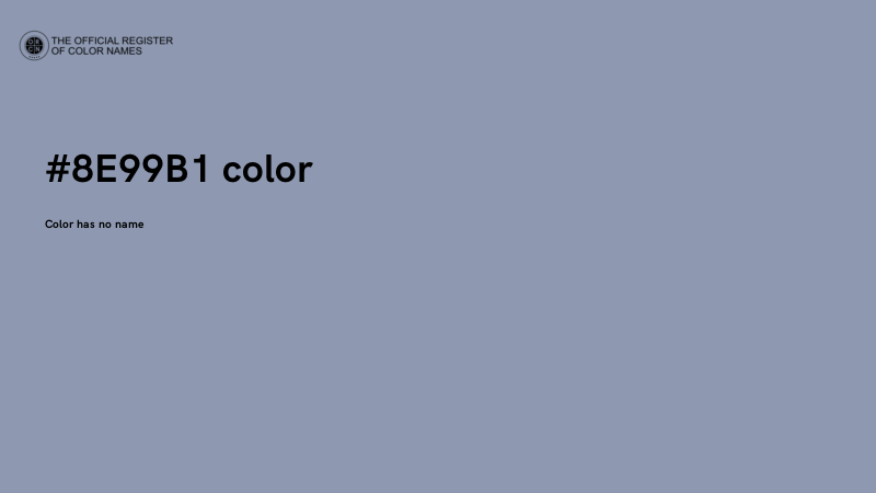 #8E99B1 color image