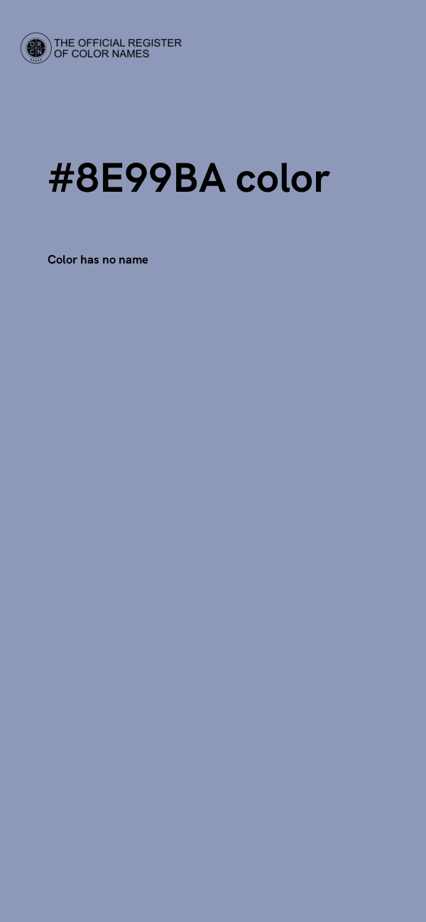 #8E99BA color image