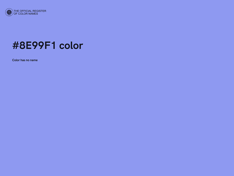 #8E99F1 color image