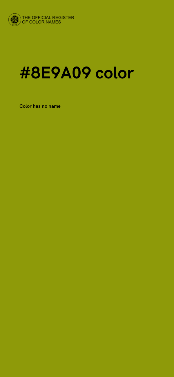 #8E9A09 color image