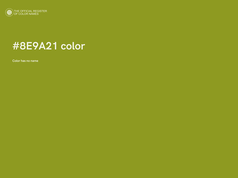 #8E9A21 color image