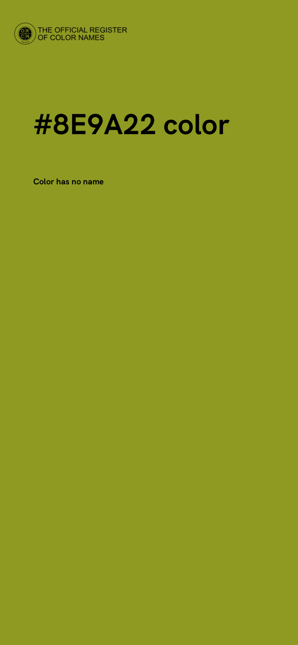 #8E9A22 color image