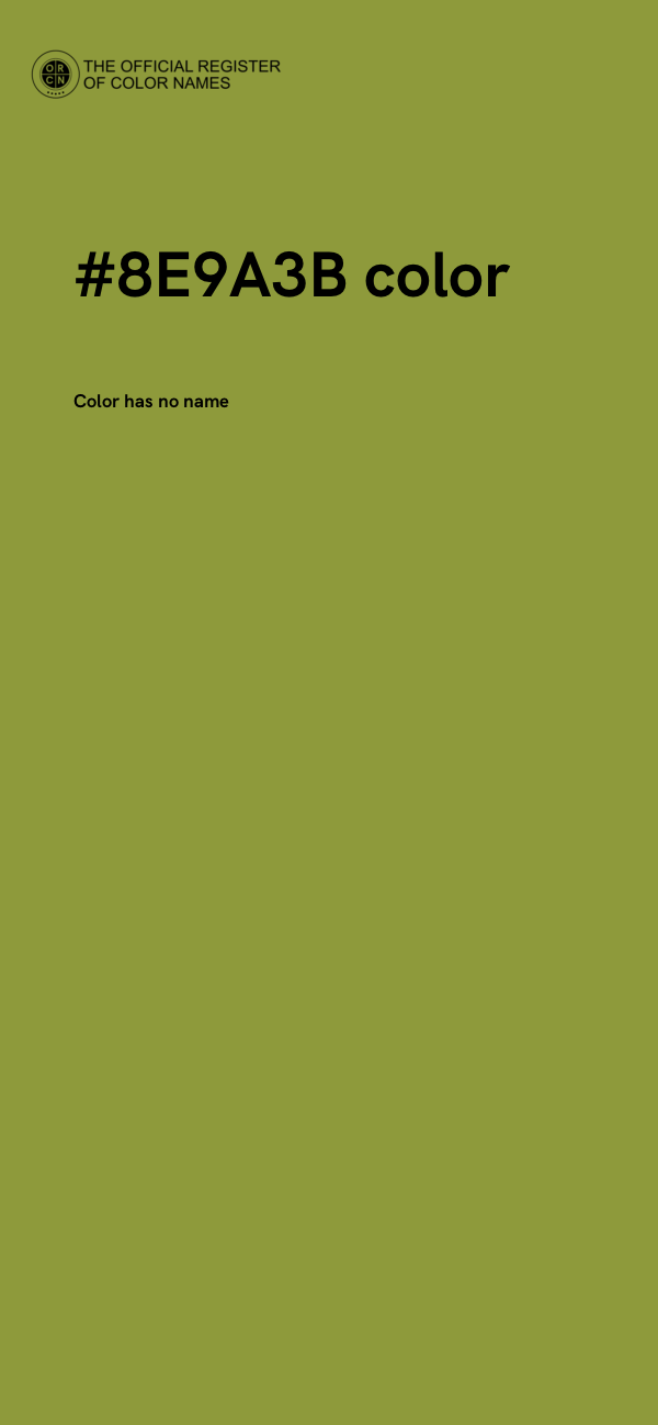#8E9A3B color image