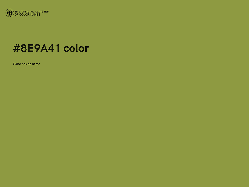 #8E9A41 color image