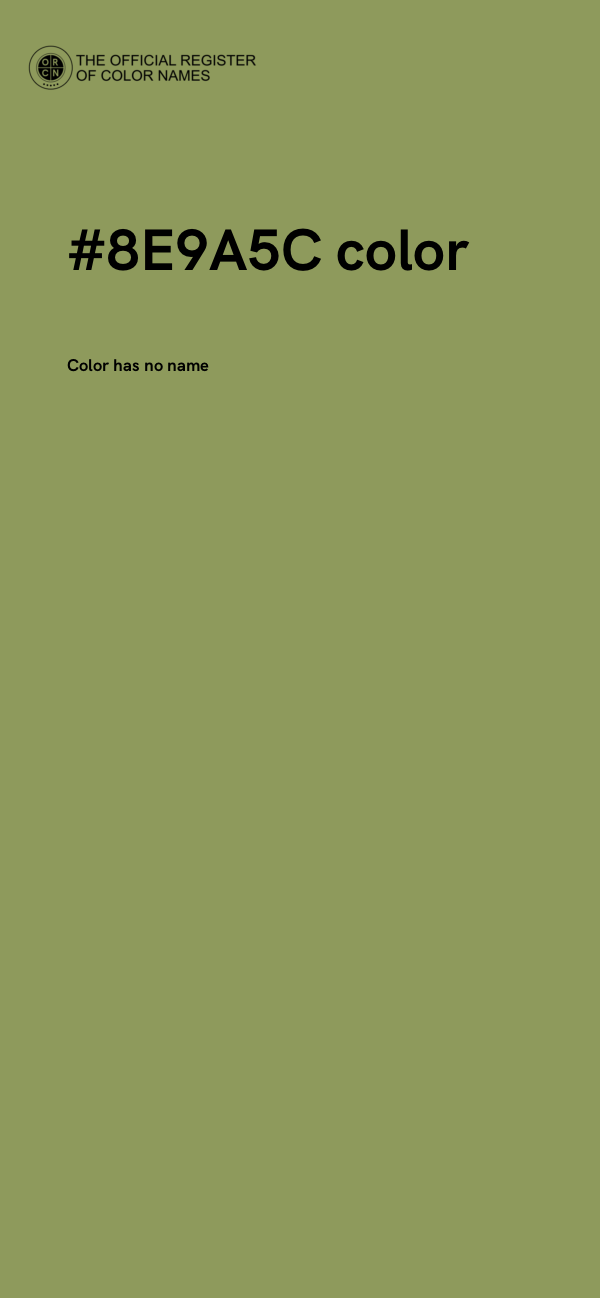#8E9A5C color image