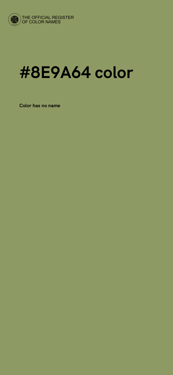 #8E9A64 color image