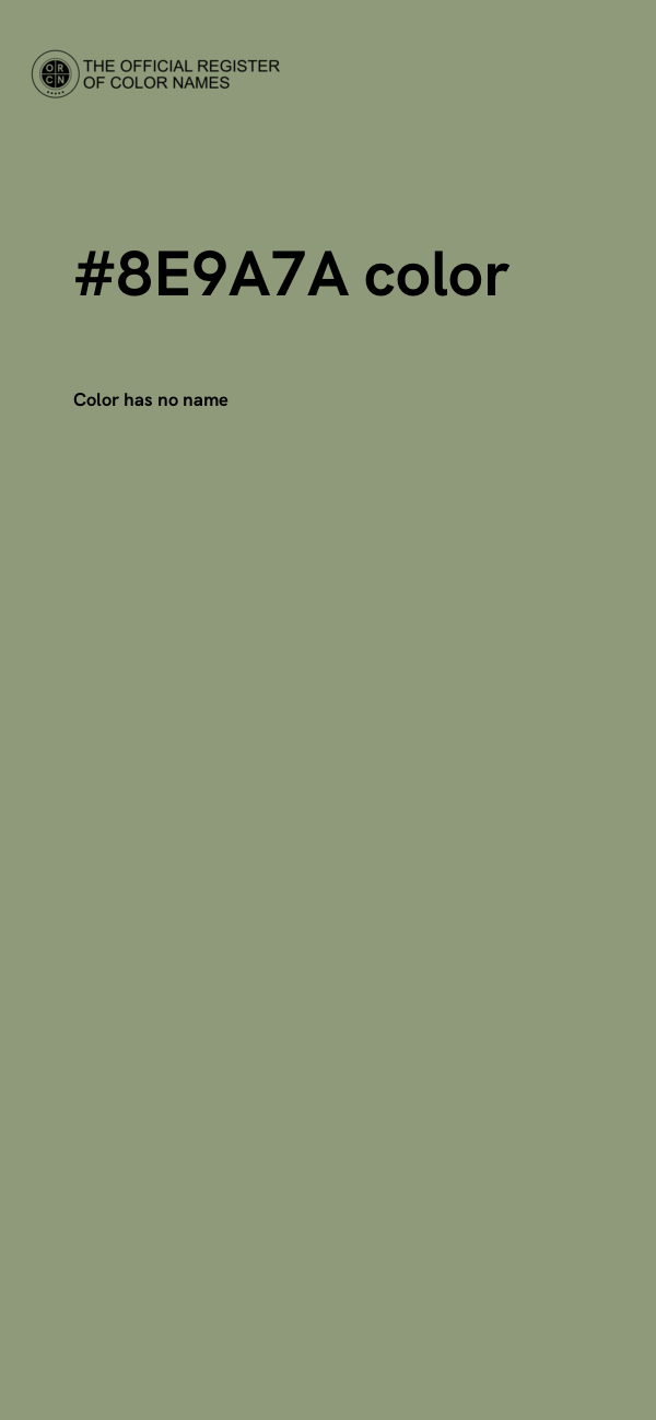 #8E9A7A color image