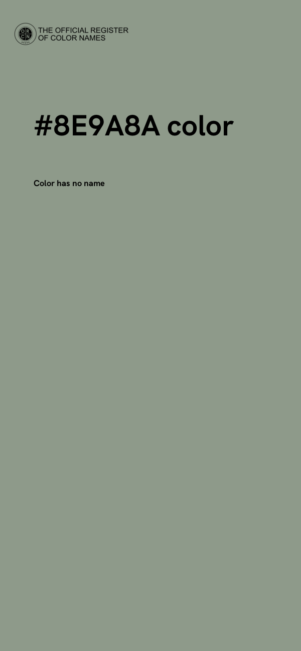 #8E9A8A color image