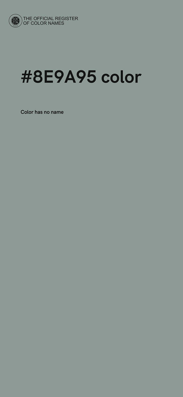 #8E9A95 color image