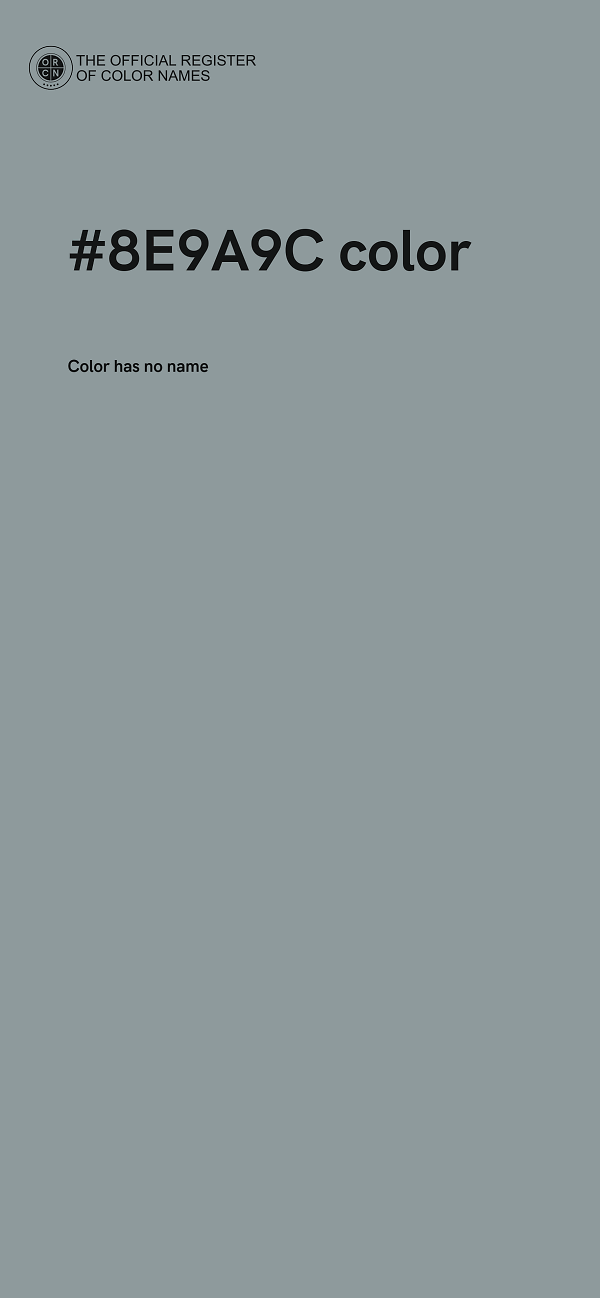 #8E9A9C color image