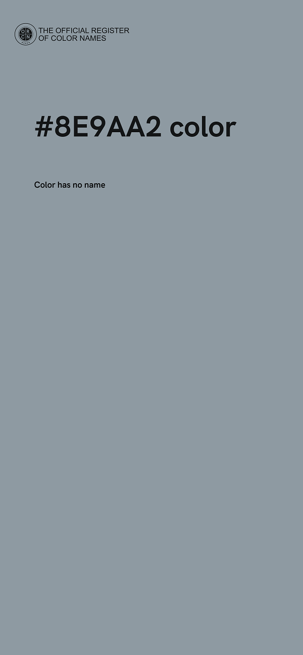 #8E9AA2 color image