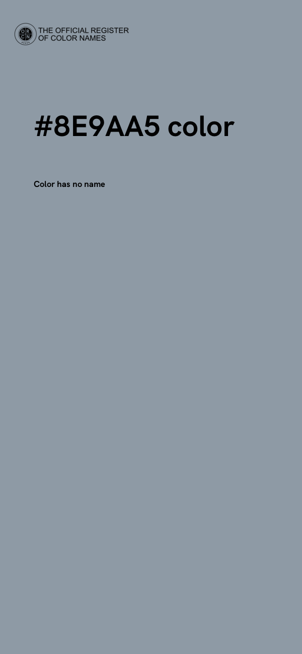 #8E9AA5 color image