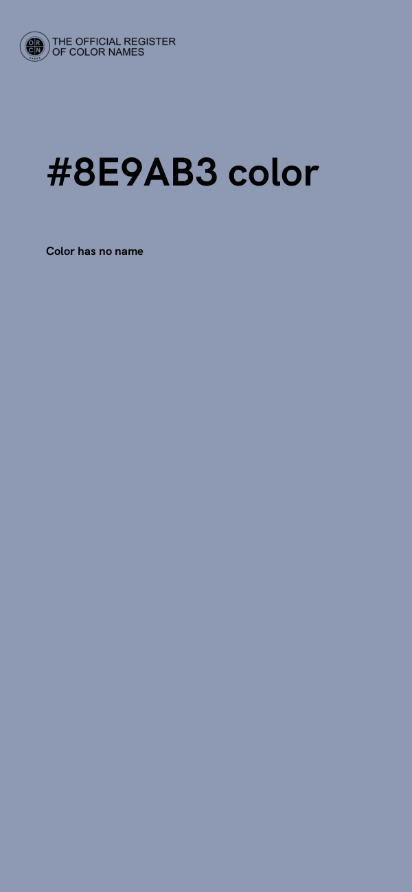 #8E9AB3 color image