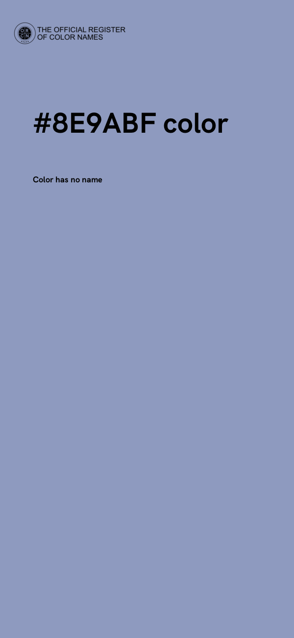 #8E9ABF color image