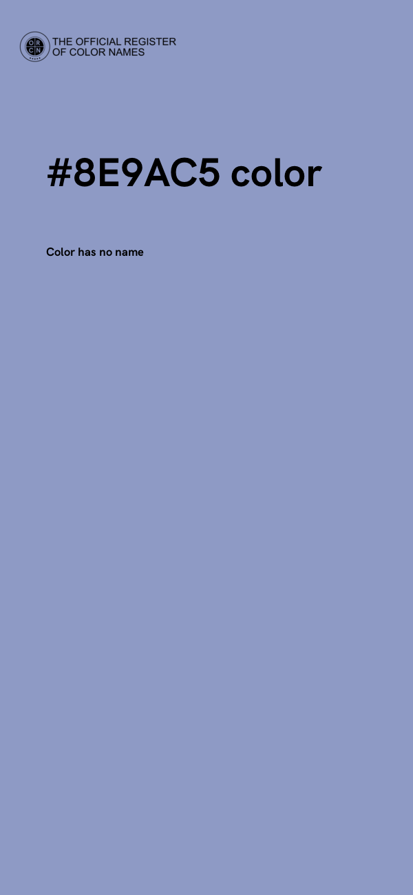 #8E9AC5 color image