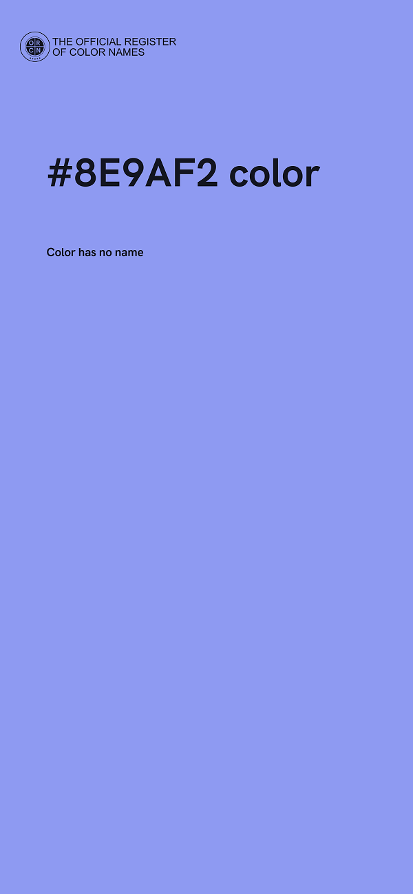 #8E9AF2 color image