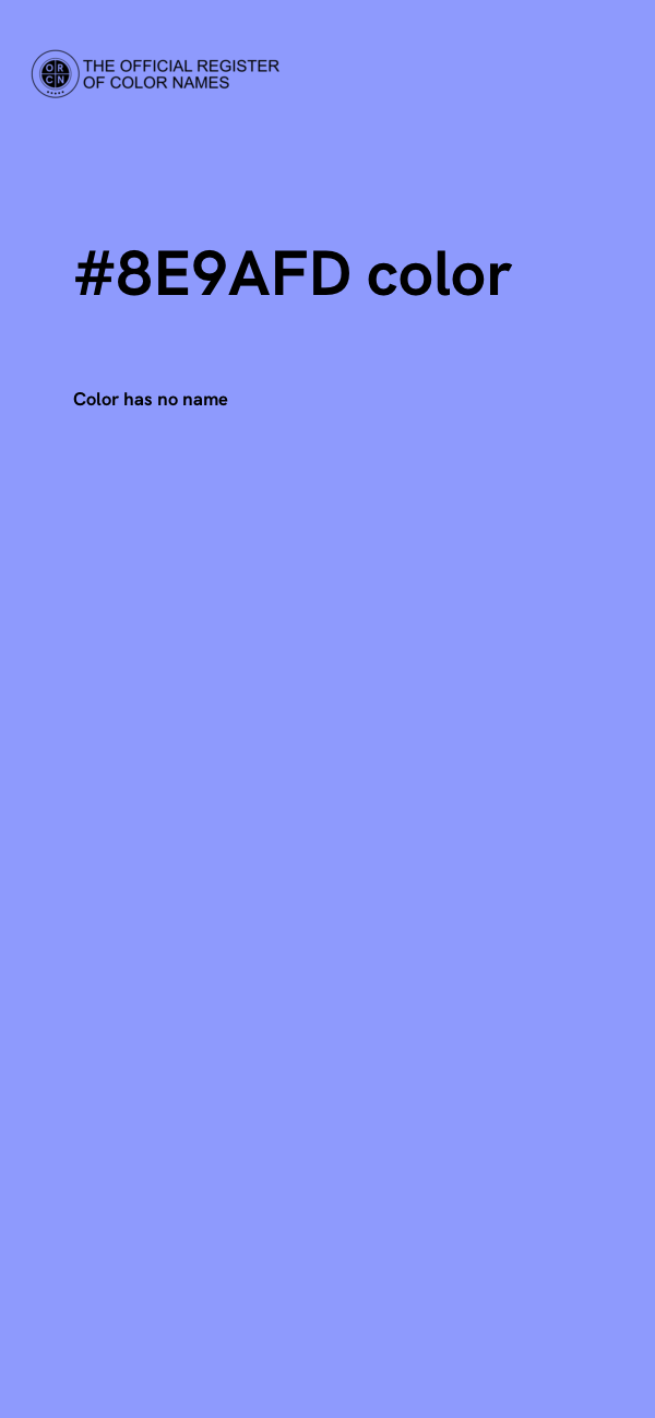#8E9AFD color image