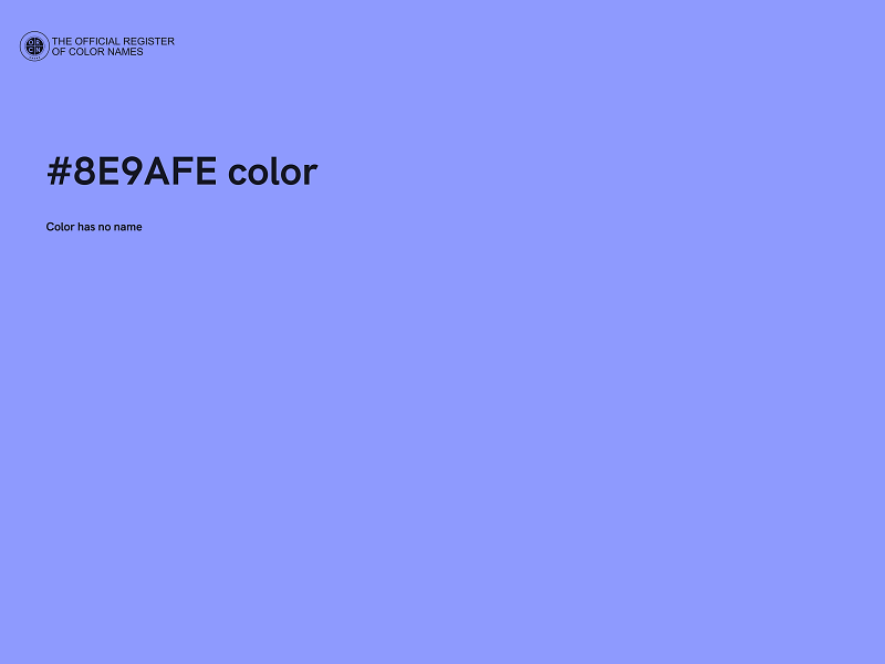 #8E9AFE color image