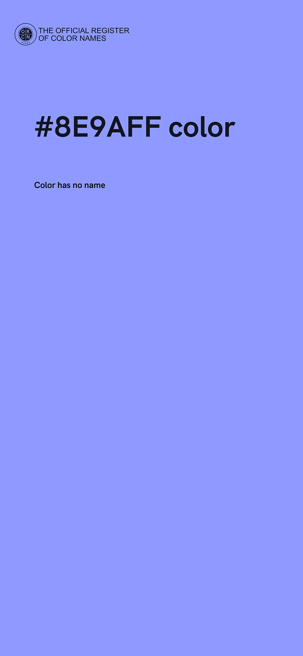 #8E9AFF color image