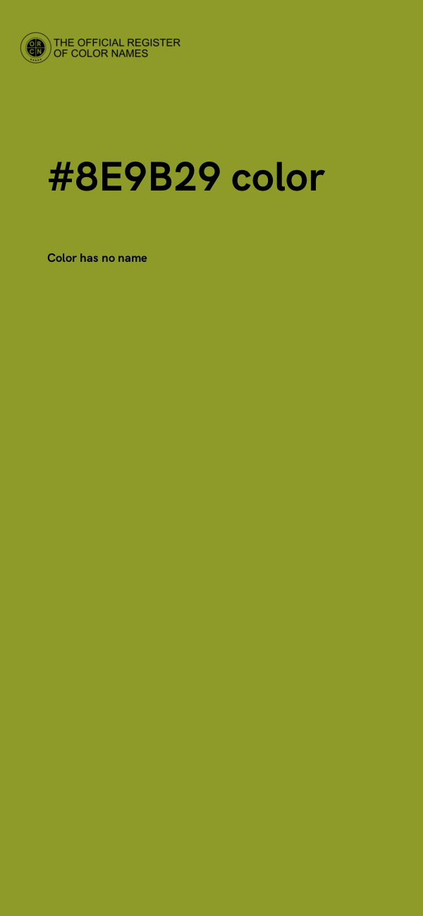 #8E9B29 color image