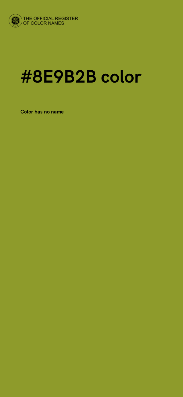 #8E9B2B color image