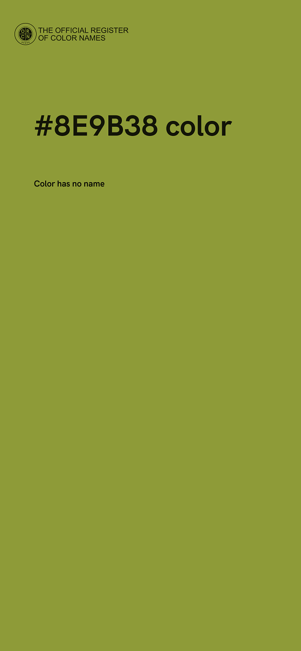 #8E9B38 color image