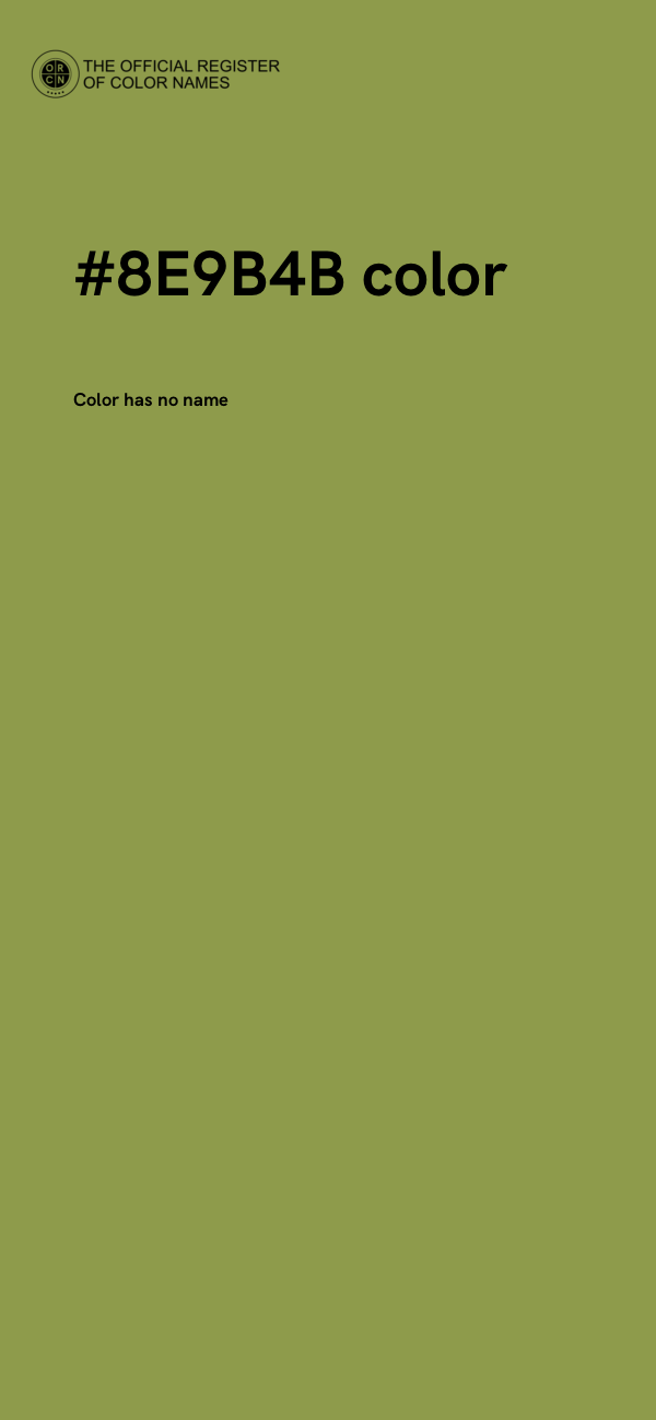 #8E9B4B color image