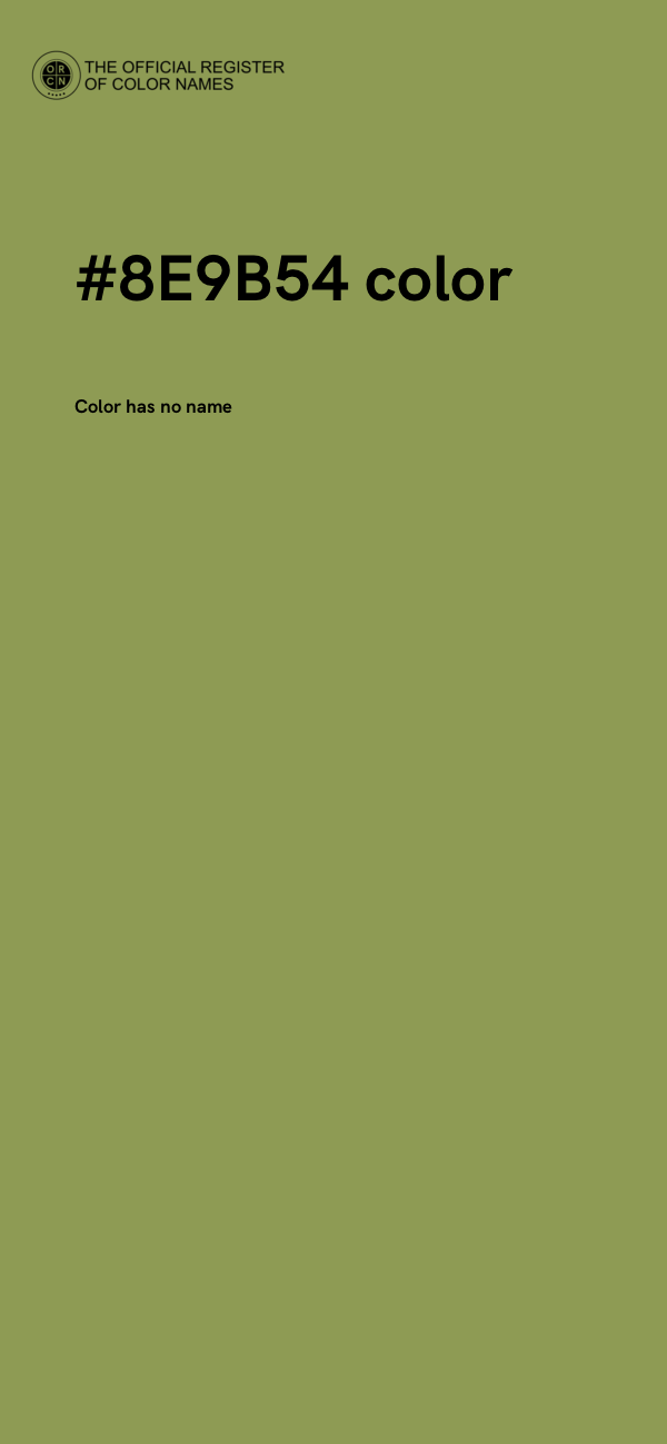 #8E9B54 color image