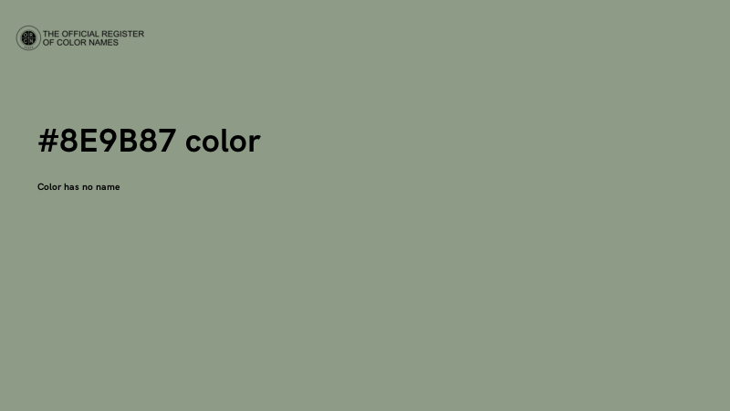 #8E9B87 color image