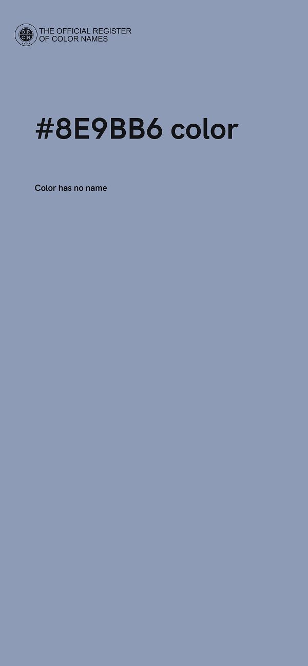 #8E9BB6 color image
