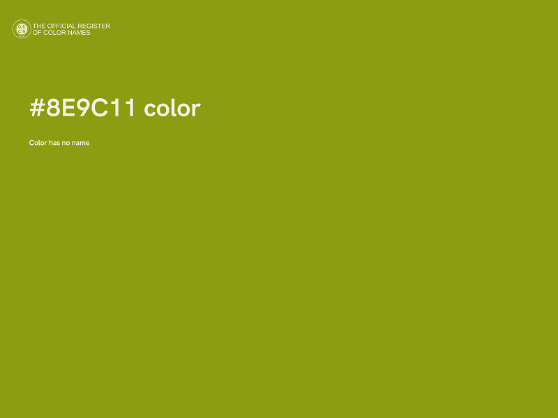 #8E9C11 color image