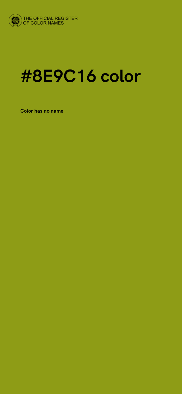 #8E9C16 color image