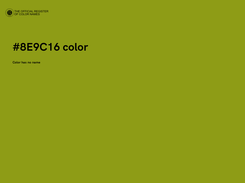 #8E9C16 color image