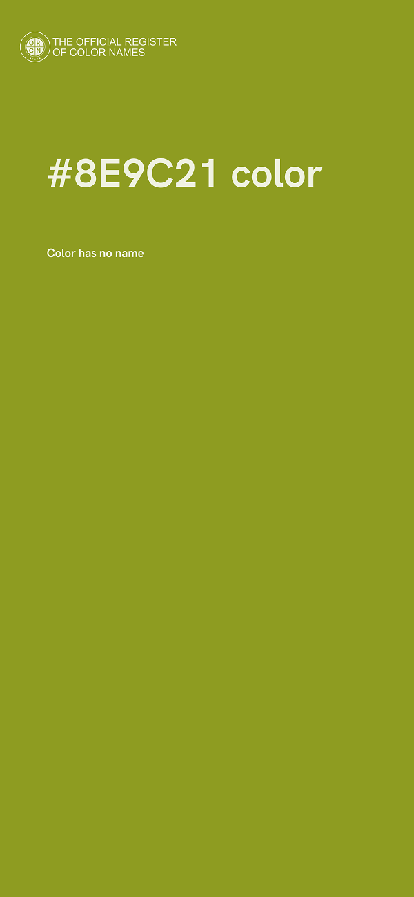 #8E9C21 color image