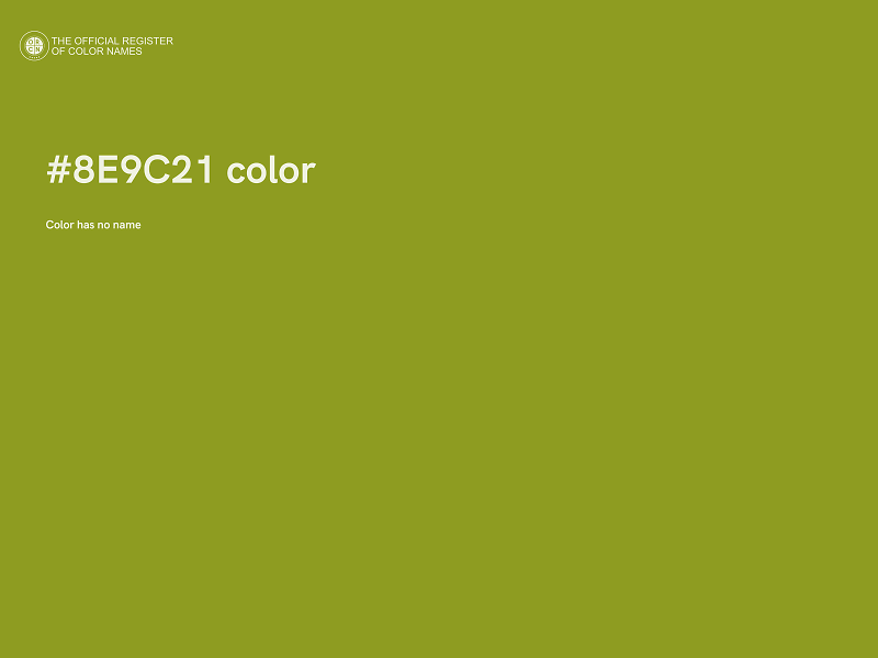 #8E9C21 color image