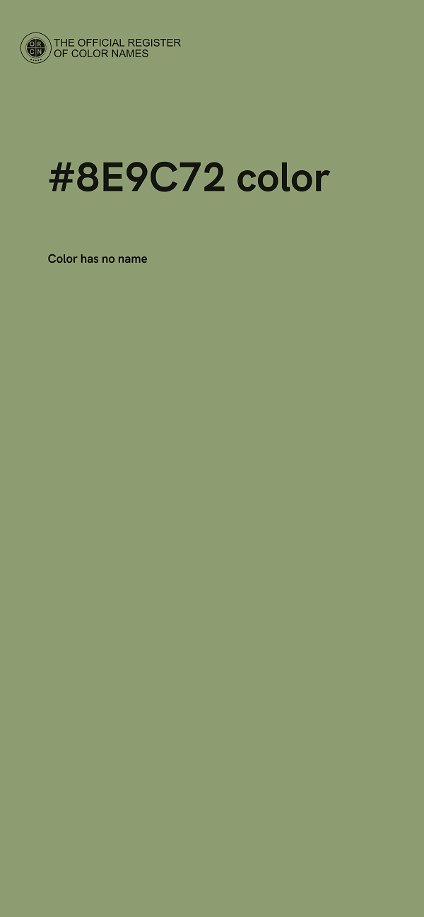 #8E9C72 color image