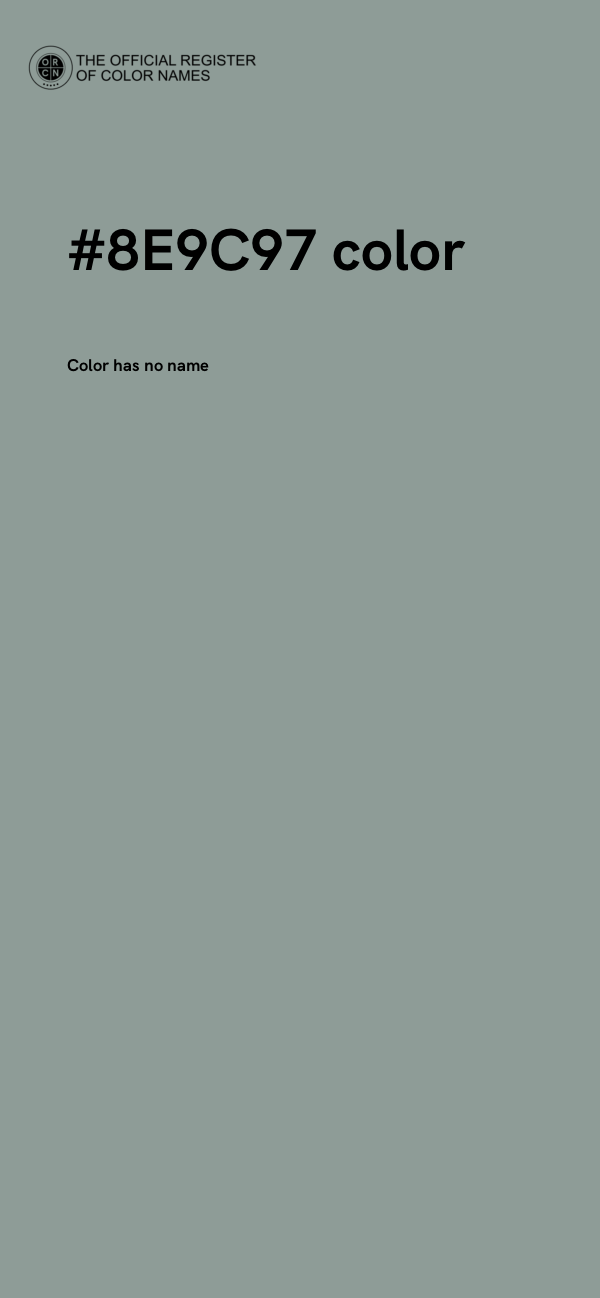 #8E9C97 color image